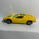 Yellow Ferrari Testarossa 8805 Summer Marz Diecast Car