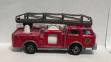 Red FDNY Fire Engine Ladder Truck Pompier 1/100 #207 Majorette Diecast Car