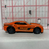 Orange FRAM '13 COPO Camaro Speed Graphics Hot Wheels Diecast Car