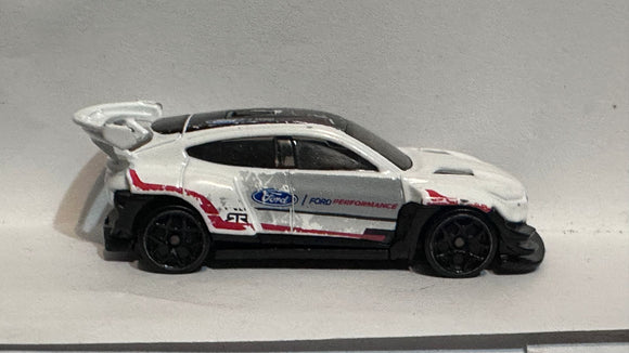 White Ford Mustang Mach-E 1400 HCT06 ©2021 Hot Wheels Diecast Car