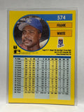 # 574 Frank White  Kansas City Royals 1991 Fleer Baseball card