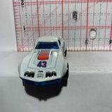 White #43 '69 COPO Corvette Hot Wheels Diecast Car