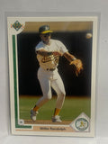 # 421 Willie Randolph  Oakland Athletics 1991 UD Baseball card