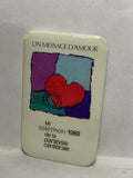 Un message D'amour le telethon 1988 de la paralyere cerebrale  Button Pinback