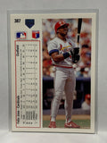 # 387 Felix Jose  St Louis Cardinals 1991 UD Baseball Cards