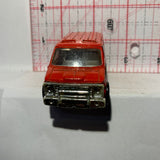 Red Fire Dept Van Welly Diecast Car