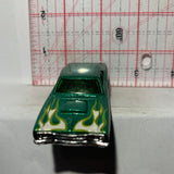 Green Flames '69 Dodge Coronet Superbee L9920 Hot Wheels Diecast Car
