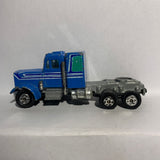 Blue Kenworth W900 Aerodyne Semi Truck Yatming Diecast Car