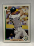 # 656 The Bashing Years  Oakland Athletics 1991 UD Baseball Cards