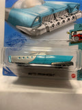 Blue Mattel Dream Mobile Tooned GRX98 M7C5 2020 Long Card Hot Wheels Diecast Car