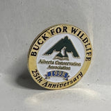 Buck for Widlife 1998 25th Alberta Conservation Association  Lapel Pin