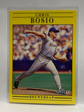# 576 Chris Bosio  Milwaukee Brewers 1991 Fleer Baseball card