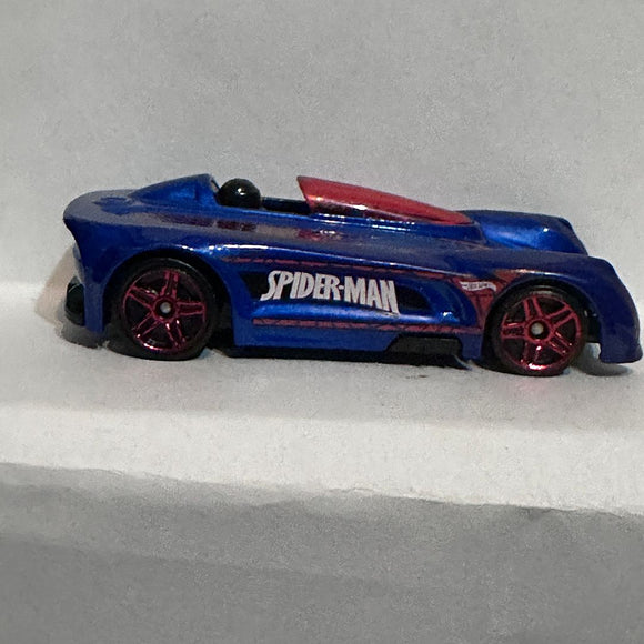 Blue Spider-Man Monoposto 2000 Hot Wheels Diecast Car