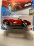 Red 2019 Audi R8 Spyder Factory Fresh GHF93 M7C6 2018 Long Card Hot Wheels Diecast Car