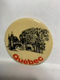Quebec Fort Trees  Button Pinback