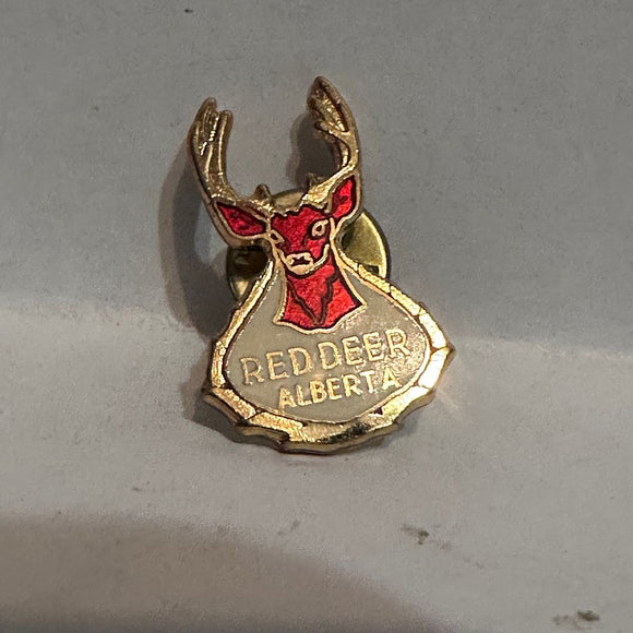 Red Deer Alberta City Logo  Lapel Pin