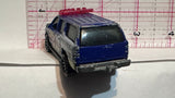 Blue Police 2000 Chevrolet Suburban 1/76 ©1999 Matchbox Diecast Car