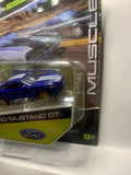 Blue 2015 Ford Mustang GT Muscle  Design 2018 Long Card Maisto Diecast Car