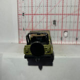 Green Desert Base Jeep Wrangler World Zoo Matchbox Diecast Car