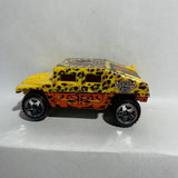 Yellow Leopard Tribal Safari Print General Corps Scrapheads Humvee Hot Wheels Diecast Car