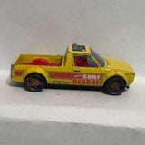 Yellow Surf Rescue Volkswagen Caddy 2014 Hot Wheels Diecast Car