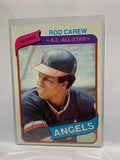# 700 Rod Carew Auto Los Angeles Angels 1980 Topps Baseball Cards