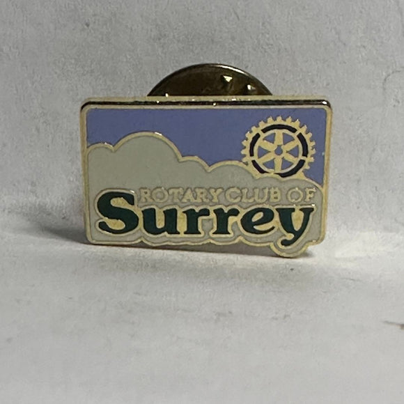 Rotary Club of Surrey Logo  Lapel Pin
