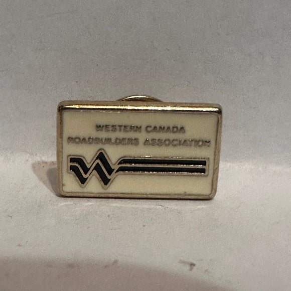 Western Canada Roadbuilders Assocaition Logo  Lapel Pin