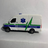 White Emergency Services Mercedes-Benz Sprinter Ambulance Fresh Metal Maisto Diecast Car