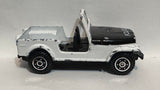 White Police Jeep Yatming Diecast Car