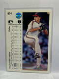 # 574 Greg Swindell  Cleveland Indians 1990 UD Baseball Cards