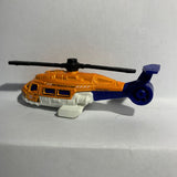 Orange Sea Rescue Unit Sea Hunter Helicopter Matchbox Diecast Car