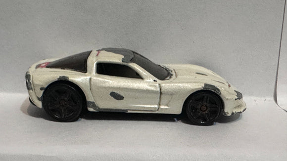 White C6 Corvette 2003 Hot Wheels Diecast Car