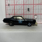 Black Police Glow Patrol Burnin Key Car 1980 Kidco Diecast Car
