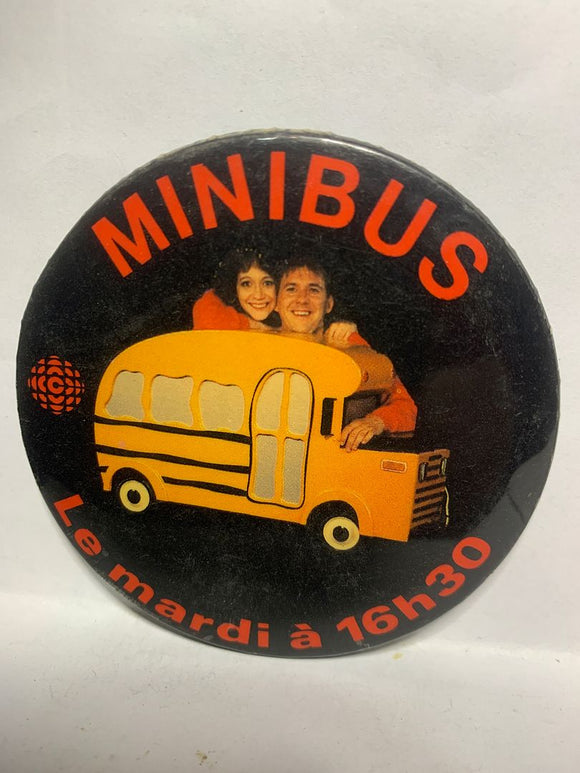 Minibus CBC Childrens TV Show  Button Pinback