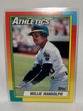 # 100T Willie Randolph  Oakland Athletics 1990 Topps Baseball Cards