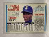 # 239 Harold Reynolds  Seattle Mariners 1992 Donruss Baseball Cards