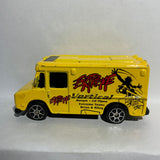 Yellow Extreme Vertical Panel Truck Fresh Metal Maisto Diecast Car