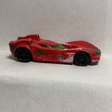 Red  Scoopa Di Fuego 2009 Hot Wheels Car Diecast Car