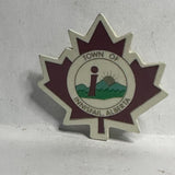 Town of Innifail Alberta Logo Maple Leaf  Lapel Pin