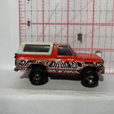 Red 4x4 Ford Bronco 19080 Alaska Truck Hot Wheels Diecast Car