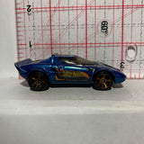 Blue Lancia Stratos HW Race Series Hot Wheels Diecast Car