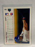 # 453 Pete Incaviglia  Texas Rangers 1991 UD Baseball card