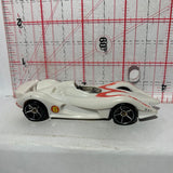White Mach 6 Speed Racer Hot Wheels Diecast Car