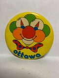 Ottawa Balloon Clown Face  Button Pinback