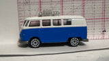 Blue White VW T1 1/59  Majorette Diecast Car