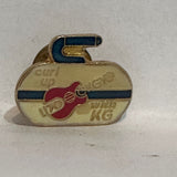 Curl Up 1170 CKGY with KG Radio Station  Lapel Pin