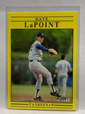 # 669 Dave LaPoint  New York Yankees 1991 Fleer Baseball card