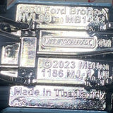 Blue  1970 Ford Bronco HVL06 MB1432 2023 Matchbox SUV Diecast Car
