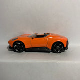 Orange Convertible Sports Car Fast Lane Diecast Car